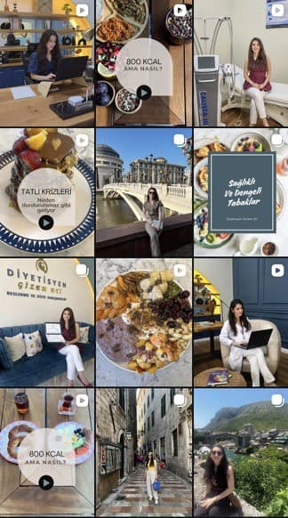 Beslenme & Wellness — Instagram grid